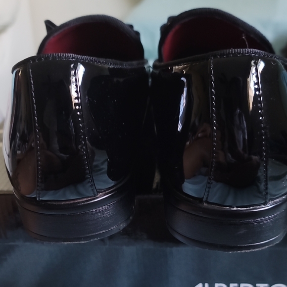 Roberto Fellini Black and Silver Men's Loafers - Picture 5 of 5